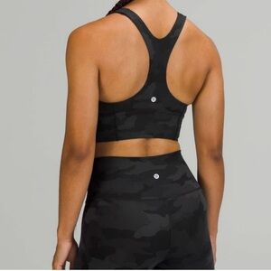 Black winder under padded racerback Sports Bra by lululemon athletica size 6